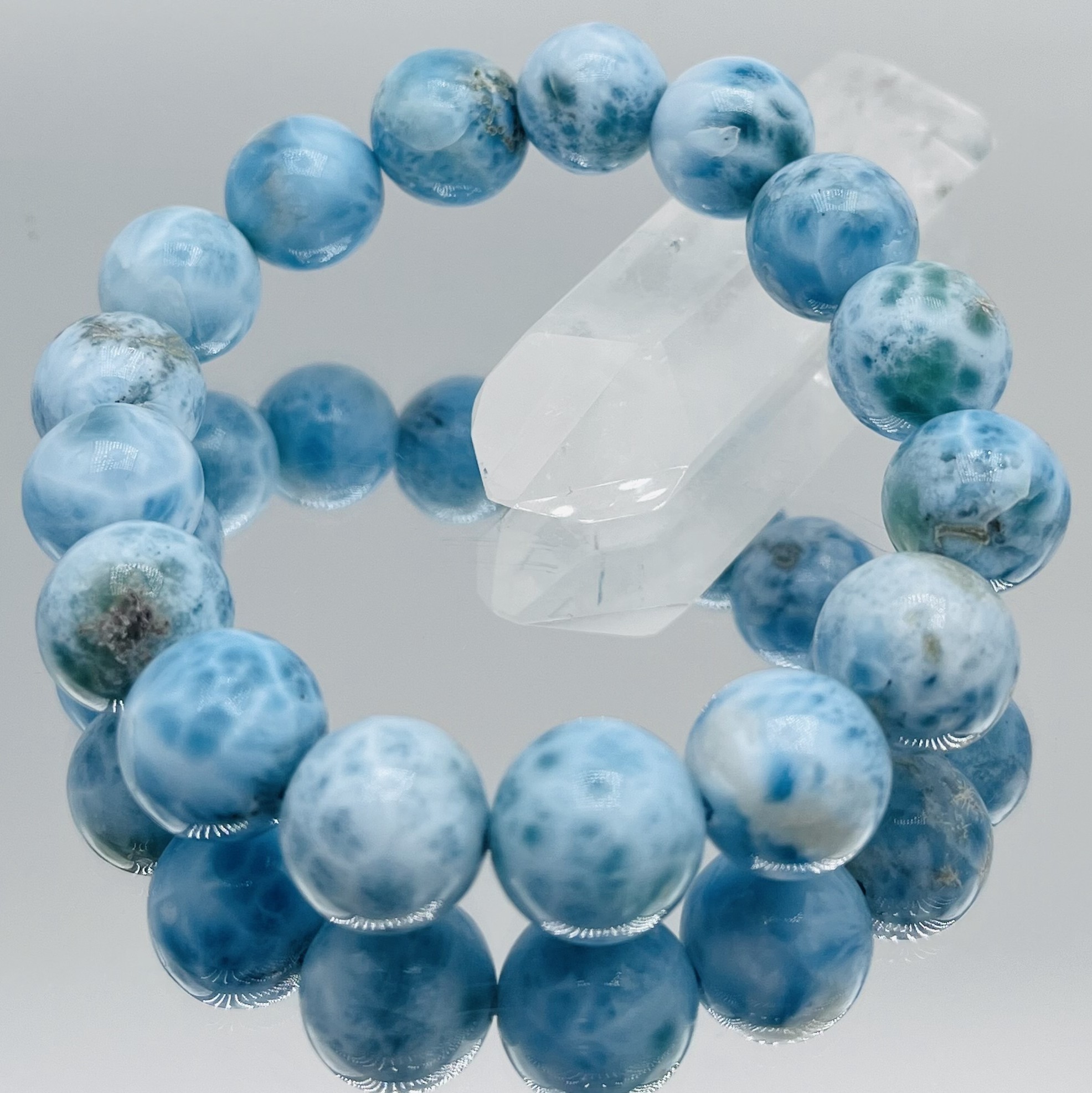 ラリマーブレスレット12mm