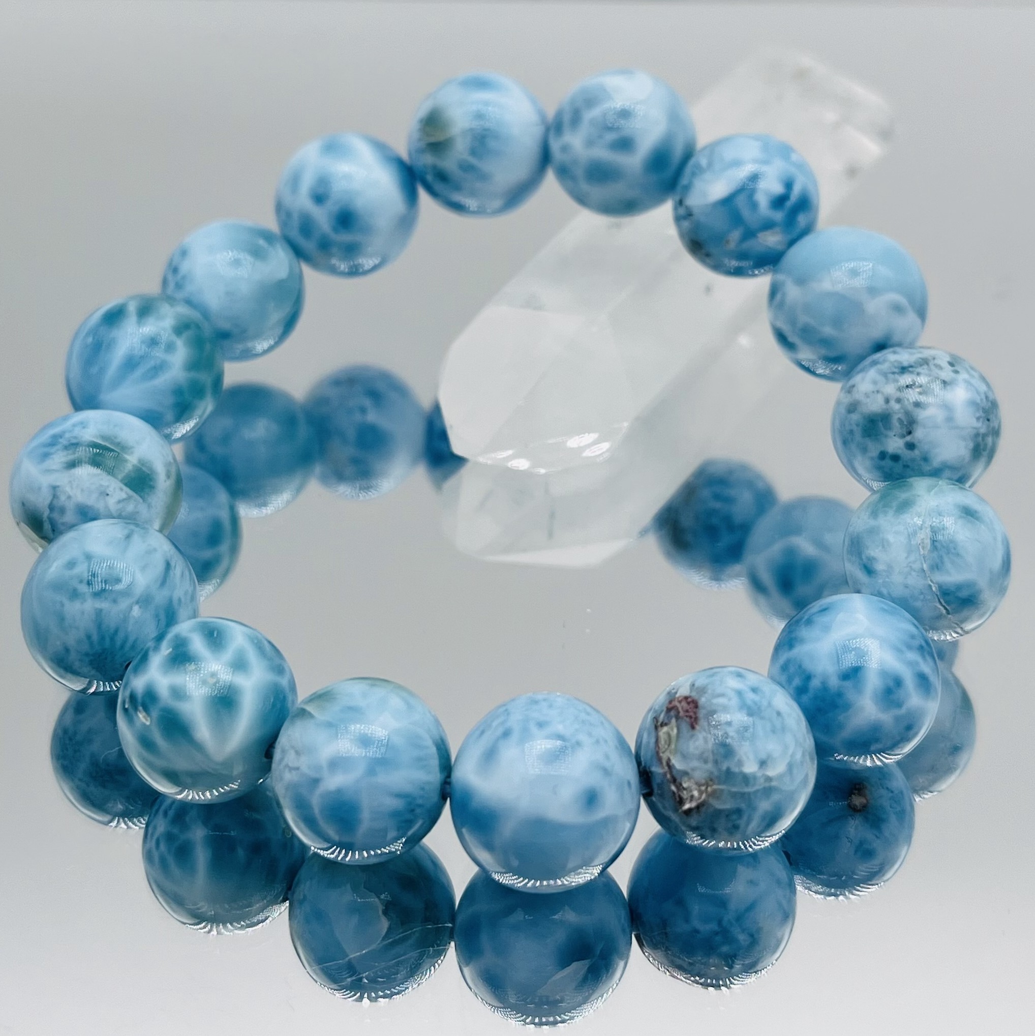 ラリマーブレスレット12mm
